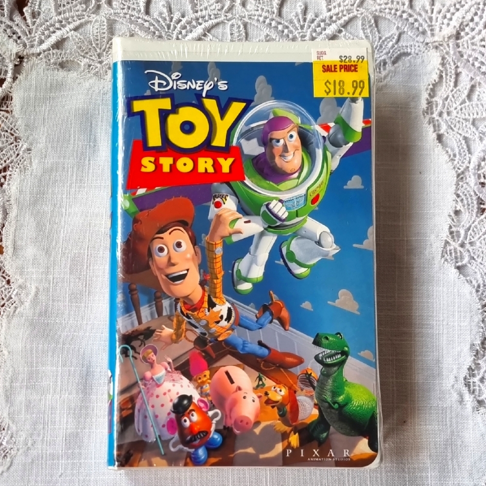 🆕️ Disney's Toy Story VHS Movie - Pixar Animation Studios Colorful Adventure